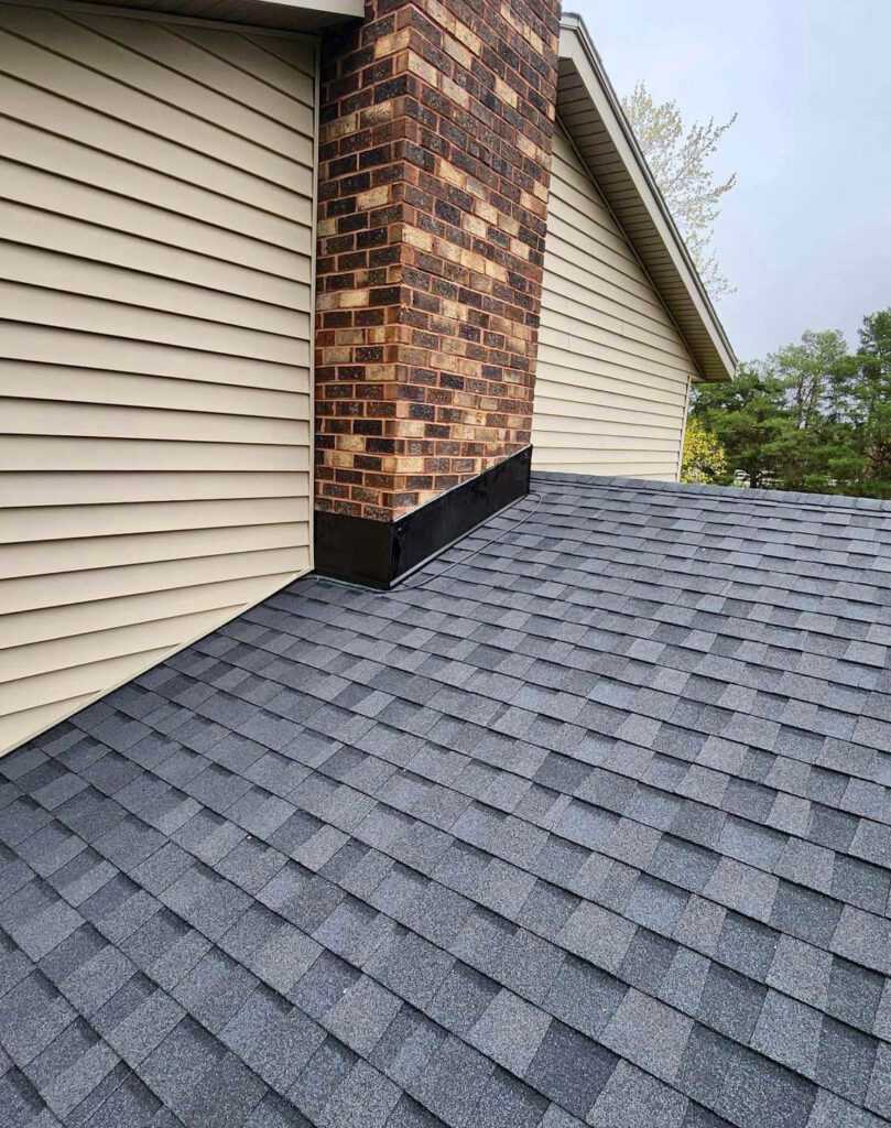 asphalt roof gray